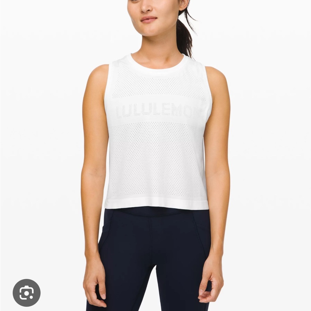 Lululemon White Women's Muscle Tank Top